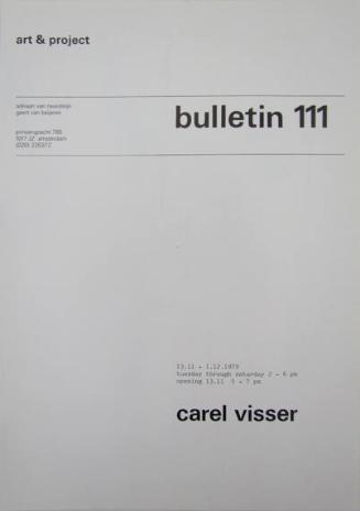 Art & Project Bulletin 111