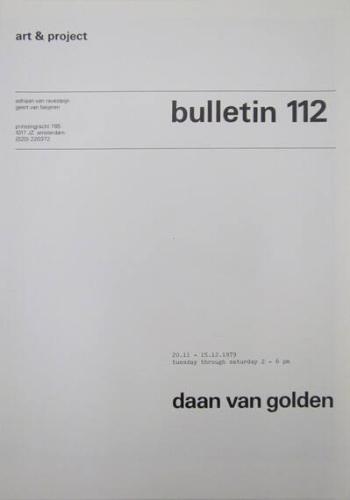 Art & Project Bulletin 112