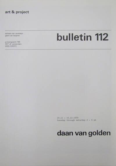 Art & Project Bulletin 112
