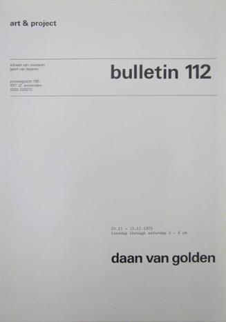 Art & Project Bulletin 112
