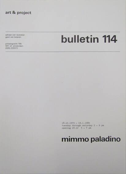 Art & Project Bulletin 114