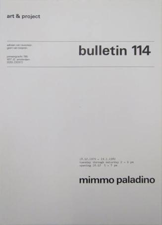 Art & Project Bulletin 114