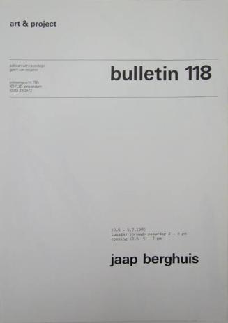 Art & Project Bulletin 118