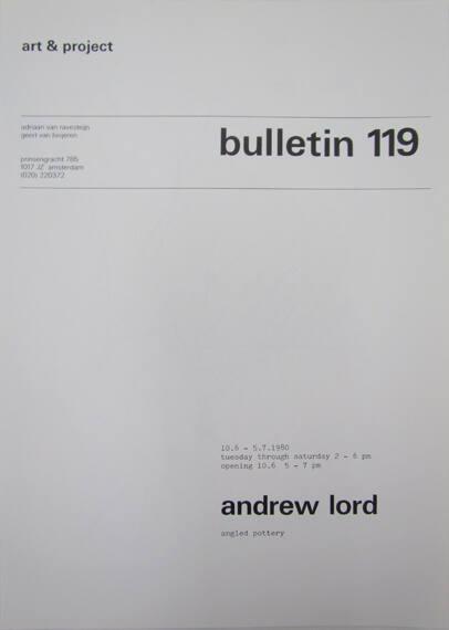 Art & Project Bulletin 119