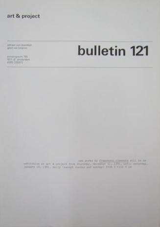 Art & Project Bulletin 121