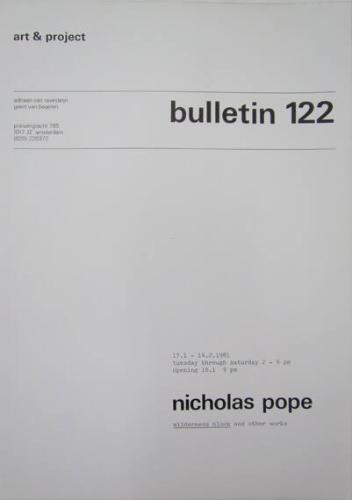 Art & Project Bulletin 122