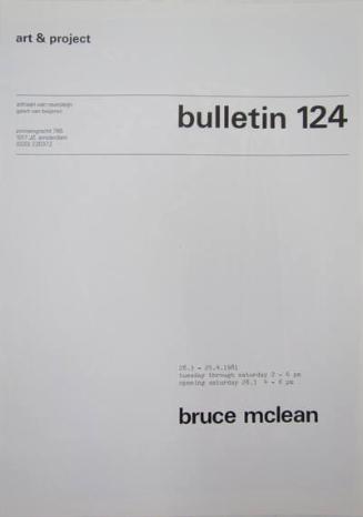 Art & Project Bulletin 124