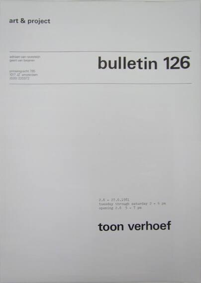 Art & Project Bulletin 126