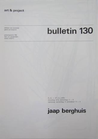 Art & Project Bulletin 130