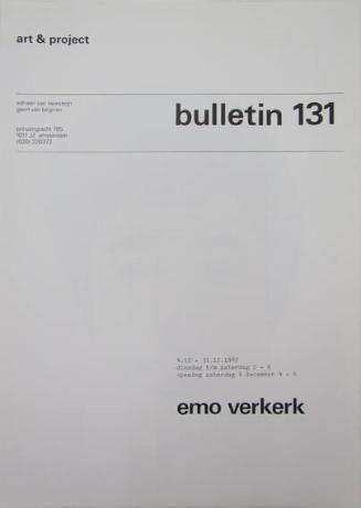 Art & Project Bulletin 131