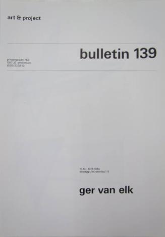 Art & Project Bulletin 139