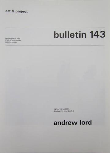 Art & Project Bulletin 143