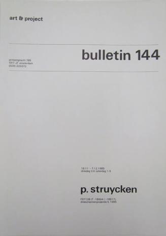 Art & Project Bulletin 144