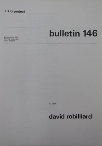Art & Project Bulletin 146
