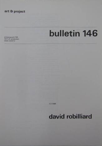 Art & Project Bulletin 146