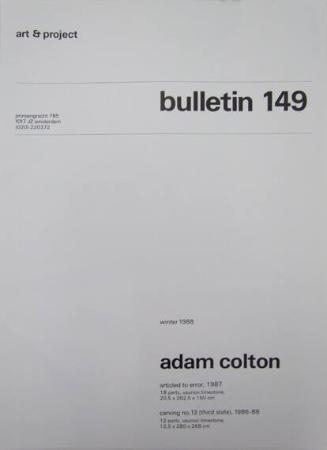 Art & Project Bulletin 149