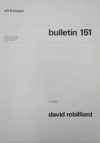Art & Project Bulletin 151