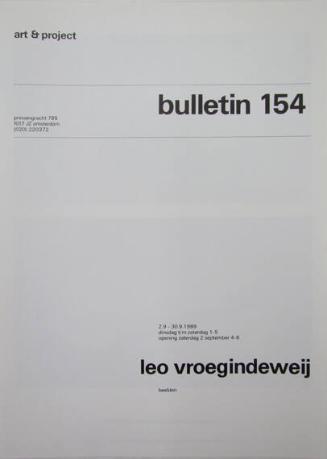 Art & Project Bulletin 154