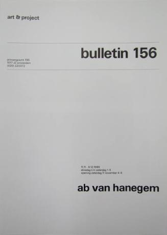 Art & Project Bulletin 156