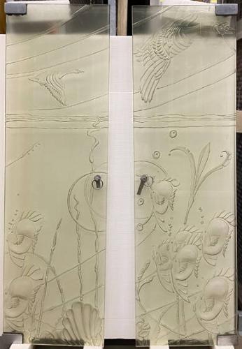 Pair of art deco style doors