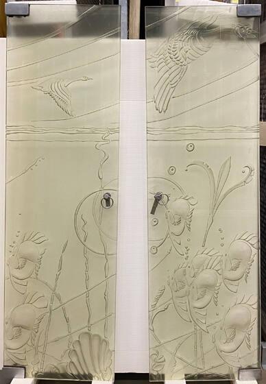Pair of art deco style doors