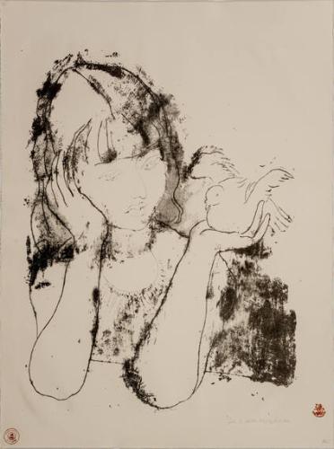 Girl with Dove