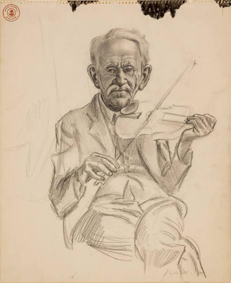 Study for Two Old Toms