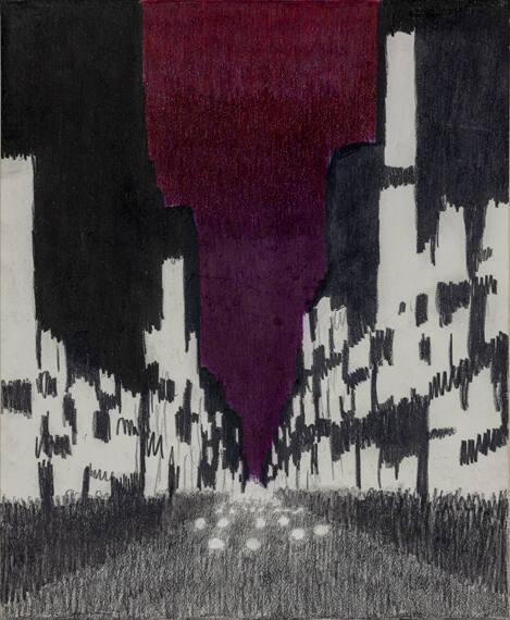 Untitled (New York crosstown sunset)