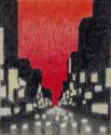 Untitled (New York crosstown sunset)