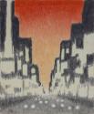 Untitled (New York crosstown sunset)