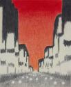Untitled (New York crosstown sunset)