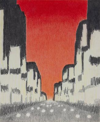 Untitled (New York crosstown sunset)