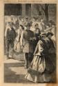 Thanksgiving Day -- The Church Porch (from Frank Leslie's Illustrated Newspaper December 23, 1865)