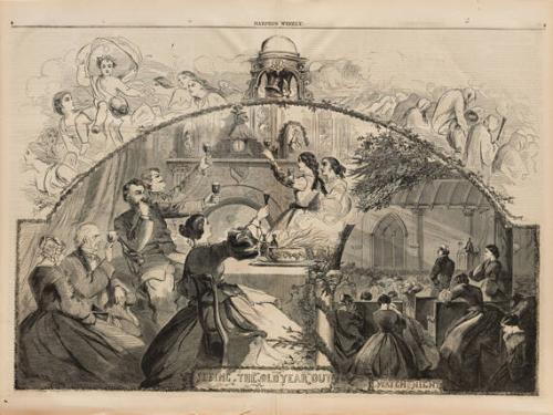 Seeing the Old Year Out (from Harper's Weekly January 5 1861)