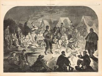A Bivouac Fire on the Potomac (from Harper's Weekly, December 21, 1861)