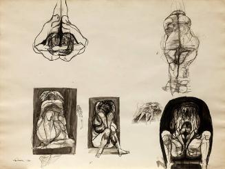 Untitled (Study sheet for Dante's Inferno)