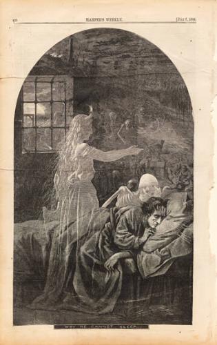 Why He Cannot Sleep (from Harper's Weekly July 7, 1866)
