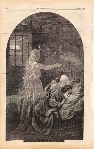 Why He Cannot Sleep (from Harper's Weekly July 7, 1866)
