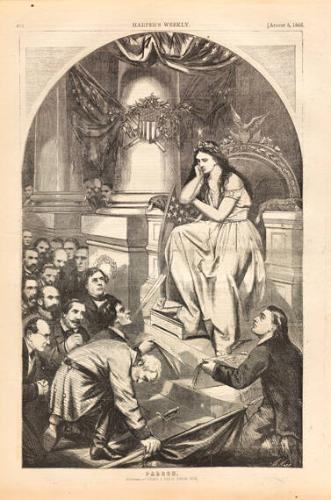 Pardon (from Harper's Weekly, August 5, 1865)