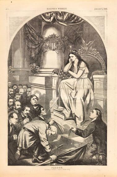 Pardon (from Harper's Weekly, August 5, 1865)