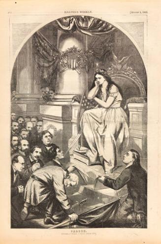 Pardon (from Harper's Weekly, August 5, 1865)