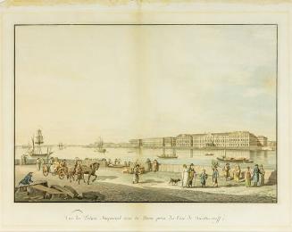 View of the Winter Palace Across the Neva from the Island of Basil