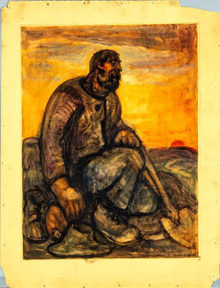 Laborer Resting