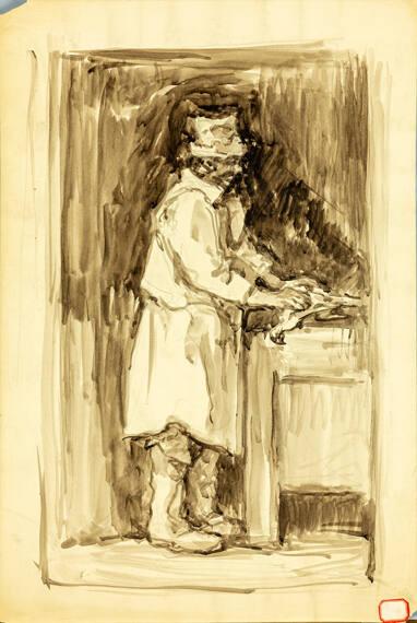 Title Unknown (Standing man with hat)