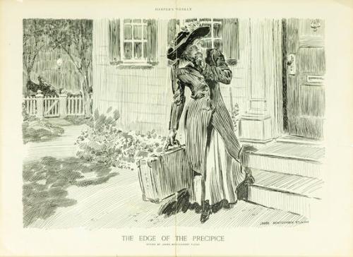The Edge of the Precipice (from Harper's Weekly)
