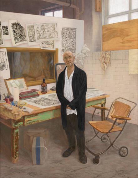 Jay Bolotin in His Studio