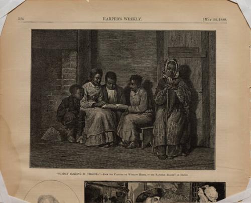 Sunday Morning in Virginia (from Harper's Weekly, May 22, 1880)
