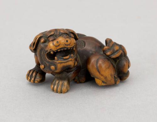 Japanese Netsuke Modeled as Foo Dog