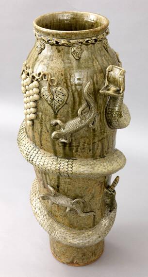 Pot with Snake and Lizard