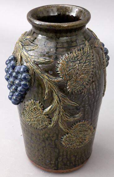 Grape Decorated Vase